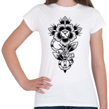 PRINTFASHION Rose-01 - Női póló - Fehér női póló