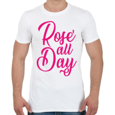 PRINTFASHION Rosé egész nap - Férfi póló - Fehér férfi póló