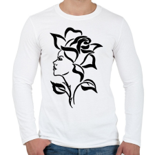 PRINTFASHION rose  - Férfi hosszú ujjú póló - Fehér férfi póló