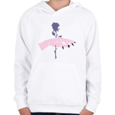 PRINTFASHION Rose Hand - Gyerek kapucnis pulóver - Fehér