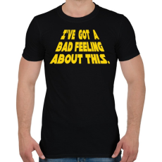 PRINTFASHION Rossz érzés - Férfi póló - Fekete