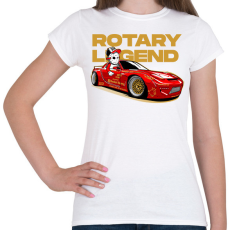 PRINTFASHION ROTARY LEGEND MAZDA - Női póló - Fehér