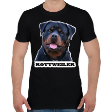 PRINTFASHION Rottweiler - Férfi póló - Fekete