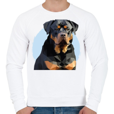 PRINTFASHION Rottweiler - Férfi pulóver - Fehér férfi pulóver, kardigán