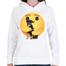 PRINTFASHION Rottweiler - Női kapucnis pulóver - Fehér női pulóver, kardigán