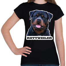 PRINTFASHION Rottweiler - Női póló - Fekete