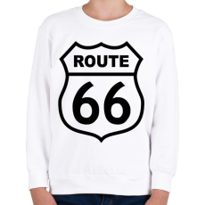 PRINTFASHION route 66 - Gyerek pulóver - Fehér
