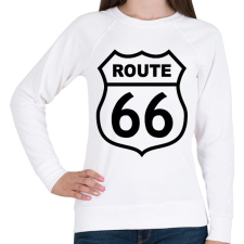 PRINTFASHION route 66 - Női pulóver - Fehér női pulóver, kardigán