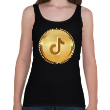 PRINTFASHION Royal TikTok - Női atléta - Fekete női trikó