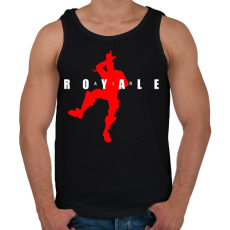 PRINTFASHION Royale Air - Férfi atléta - Fekete