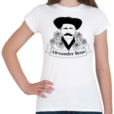 PRINTFASHION Rózsa Sándor - Angol - Női póló - Fehér