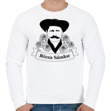 PRINTFASHION Rózsa Sándor - Magyar - Férfi pulóver - Fehér férfi pulóver, kardigán