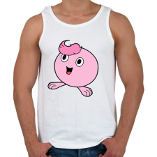 PRINTFASHION Rózsaszín gömböc - Férfi atléta - Fehér atléta, trikó