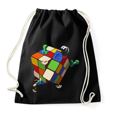 PRINTFASHION Rubik - Minecraft - Sportzsák, Tornazsák - Fekete tornazsák