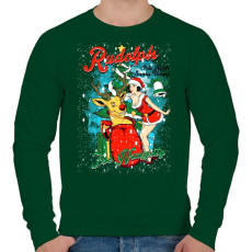 PRINTFASHION Rudolf a rosszcsont - Férfi pulóver - Sötétzöld