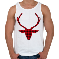 PRINTFASHION Rudolf - Férfi atléta - Fehér atléta, trikó