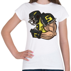 PRINTFASHION Rugby játékos - Női póló - Fehér