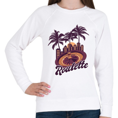 PRINTFASHION Rulett - Női pulóver - Fehér