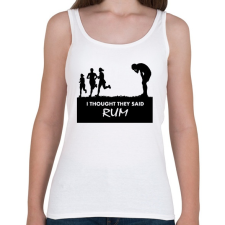 PRINTFASHION RUM! - Női atléta - Fehér női trikó