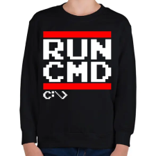 PRINTFASHION RUN CMD - Gyerek pulóver - Fekete gyerek pulóver, kardigán