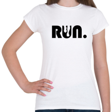 PRINTFASHION Run - Női póló - Fehér
