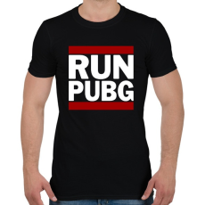 PRINTFASHION RUN PUBG - Férfi póló - Fekete