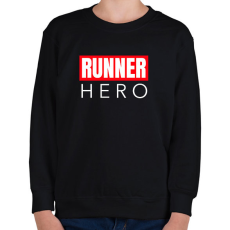 PRINTFASHION RUNNER HERO - Gyerek pulóver - Fekete