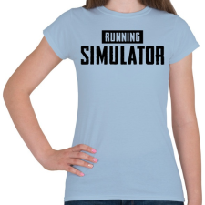 PRINTFASHION Running simulator - Női póló - Világoskék női póló