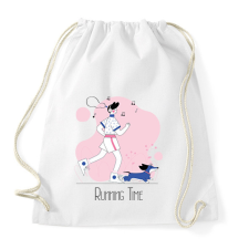 PRINTFASHION Running Time  - Sportzsák, Tornazsák - Fehér tornazsák