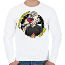 PRINTFASHION Russ Bray - Száznyolcvan - Férfi pulóver - Fehér