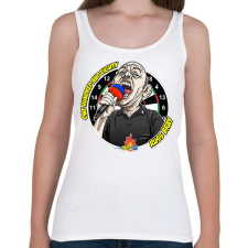 PRINTFASHION Russ Bray - Száznyolcvan - Női atléta - Fehér női trikó