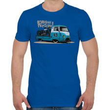 PRINTFASHION russian vintage style - Férfi póló - Királykék férfi póló