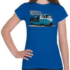 PRINTFASHION russian vintage style - Női póló - Királykék