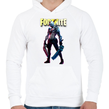 PRINTFASHION Rust Lord Fortnite - Férfi kapucnis pulóver - Fehér férfi pulóver, kardigán