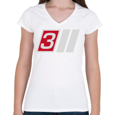 PRINTFASHION S3 - Női V-nyakú póló - Fehér női póló