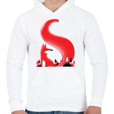 PRINTFASHION S like fox - Férfi kapucnis pulóver - Fehér