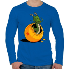 PRINTFASHION Sárkánygömb - Férfi hosszú ujjú póló - Királykék férfi póló