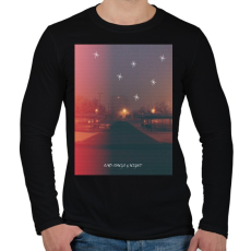 PRINTFASHION Sadsongs - Férfi hosszú ujjú póló - Fekete