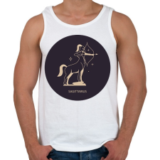 PRINTFASHION Sagittarius - Nyilas - Férfi atléta - Fehér atléta, trikó