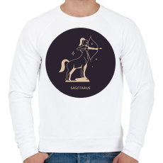 PRINTFASHION Sagittarius - Nyilas - Férfi pulóver - Fehér