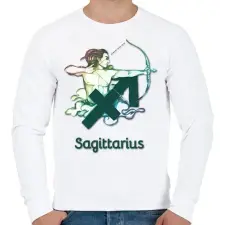 PRINTFASHION Sagittarius színes - Férfi pulóver - Fehér női pulóver, kardigán