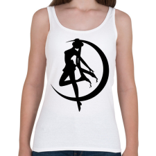 PRINTFASHION Sailor moon - Női atléta - Fehér női trikó