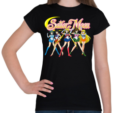 PRINTFASHION Sailor Moon - Női póló - Fekete