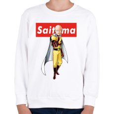 PRINTFASHION Saitama - Gyerek pulóver - Fehér