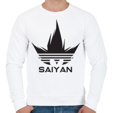 PRINTFASHION Saiyan - Férfi pulóver - Fehér