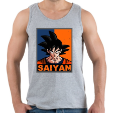 PRINTFASHION Saiyan Goku - Férfi atléta - Sport szürke atléta, trikó