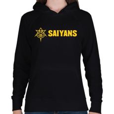 PRINTFASHION SAIYANS - Női kapucnis pulóver - Fekete