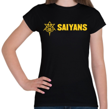 PRINTFASHION SAIYANS - Női póló - Fekete női póló