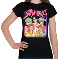 PRINTFASHION Saja Boys #2 - Női póló - Fekete