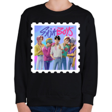 PRINTFASHION Saja Boys - Gyerek pulóver - Fekete gyerek pulóver, kardigán